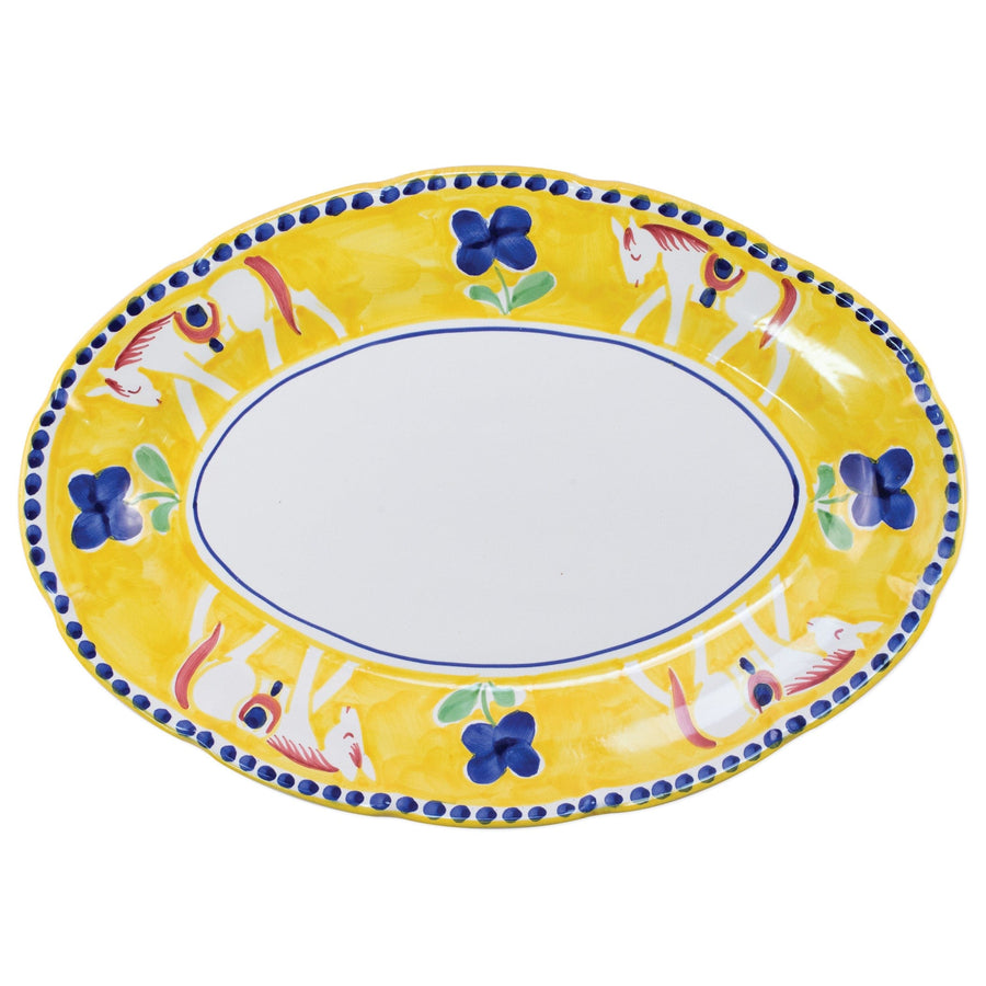 Campagna Cavallo Oval Platter by VIETRI