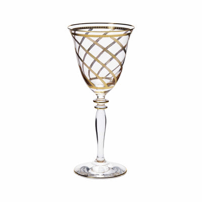 Elegante Lattice Wine Glasses by VIETRI