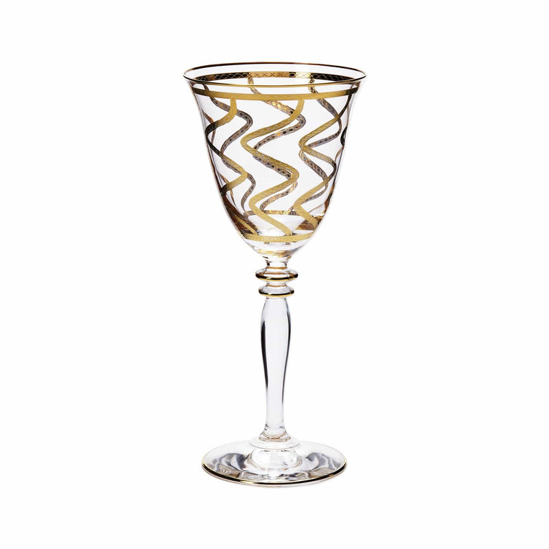 Elegante Swirl Wine Glasses by VIETRI