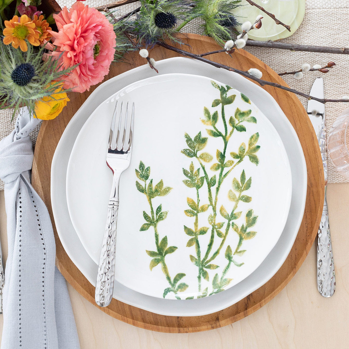 Fauna Flora Assorted Salad Plates - Set of 4