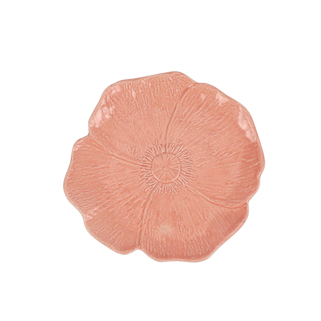 Fiori di Campo Pink Poppy Salad Plate