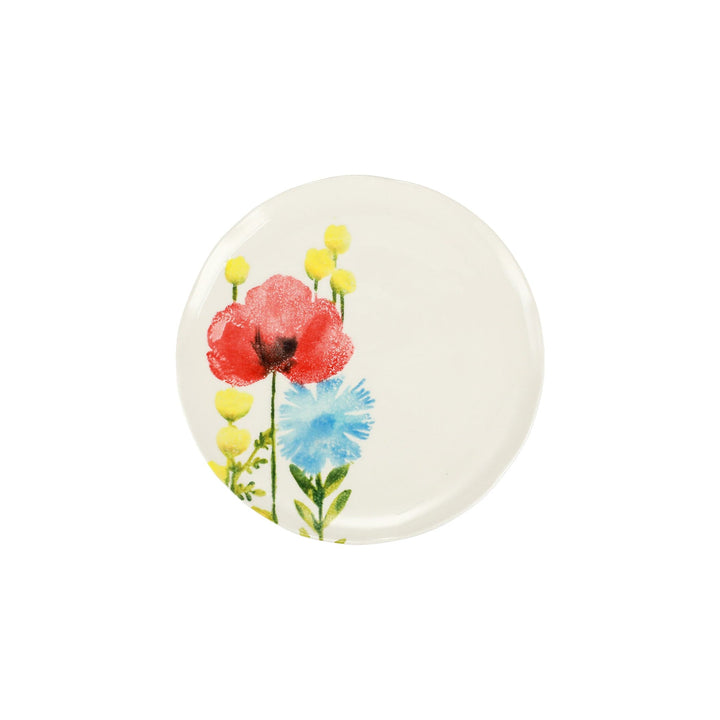 Fiori di Campo Poppy & Daisy Salad Plate