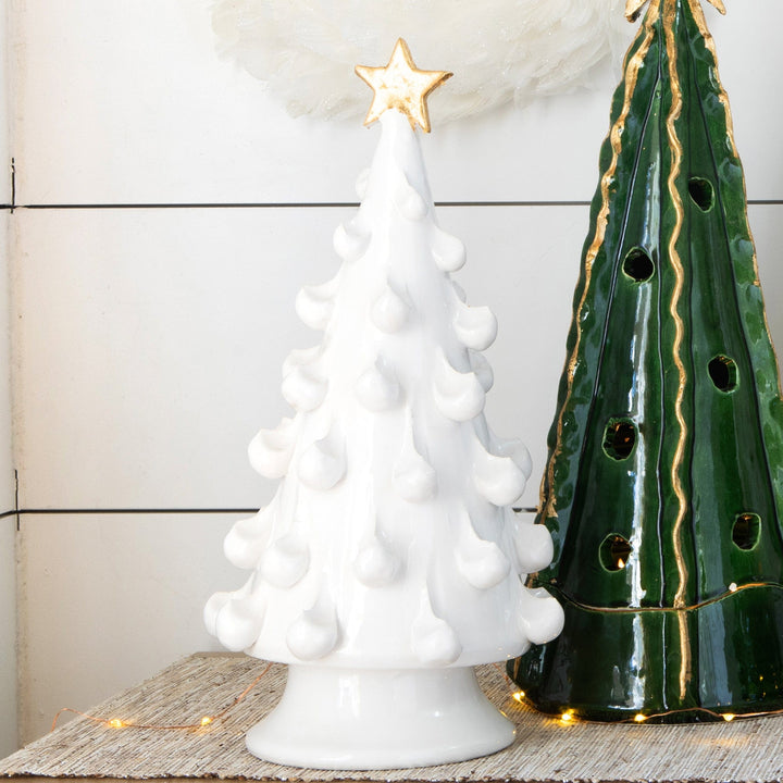 Foresta White Medium Tree with Gold Star