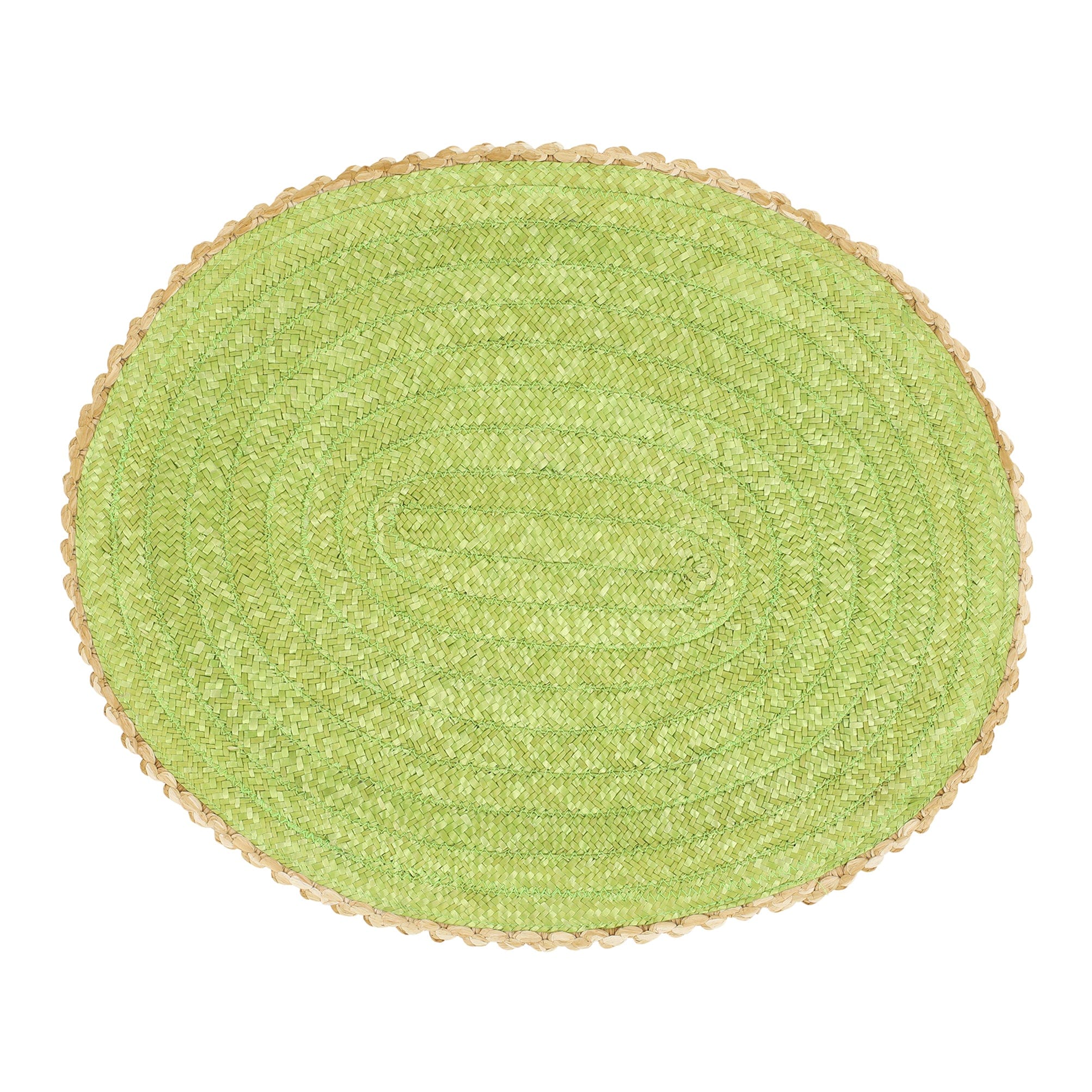 Florentine Straw Accessories Light Green Oval Placemats - Set of 4 – VIETRI