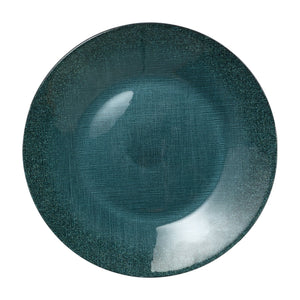 Glitter Glass Teal Service Plate/Charger by VIETRI