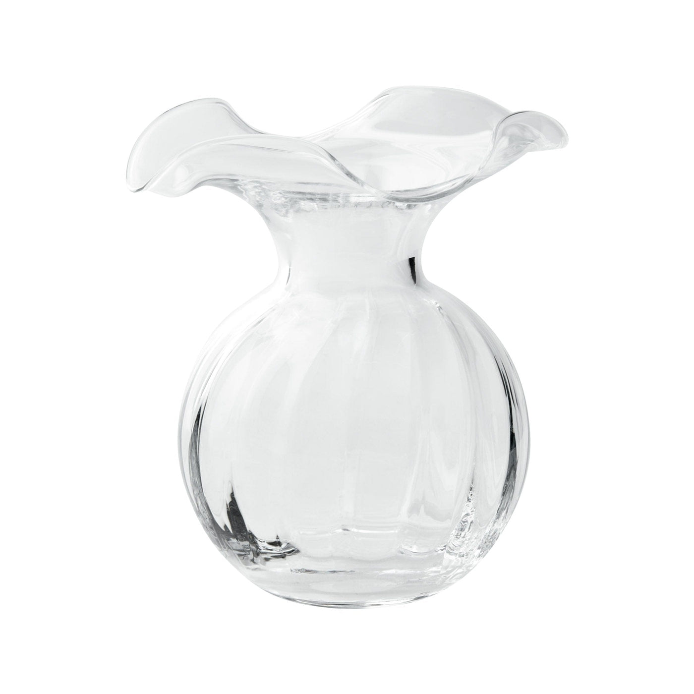 Hibiscus Glass Small Fluted Vase by VIETRI