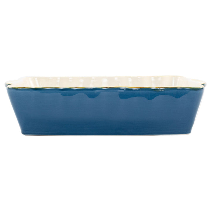 Italian Bakers Blue Large Rectangular Baker by VIETRI