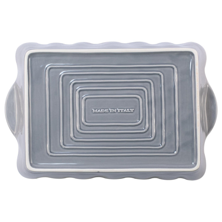 Italian Bakers Gray Large Rectangular Baker by VIETRI