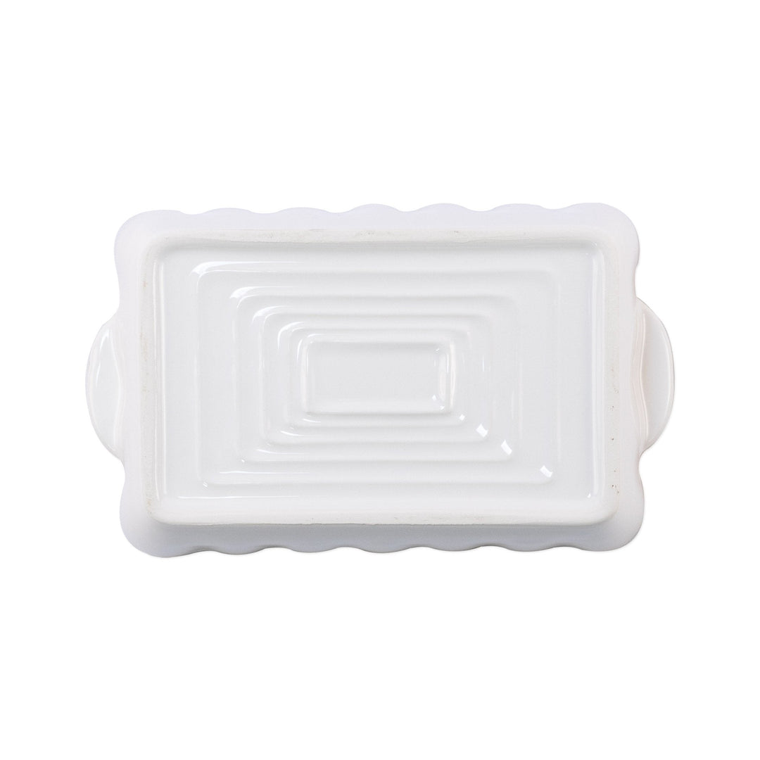 Italian Bakers White Small Rectangular Baker by VIETRI