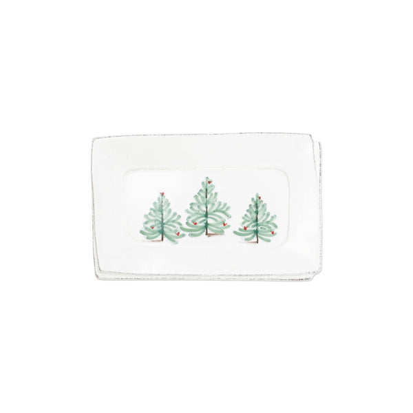 Lastra Holiday Small Rectangular Tray by VIETRI