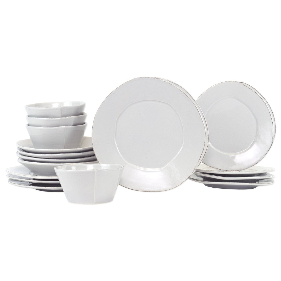 Lastra Light Gray Sixteen-Piece Place Setting by VIETRI