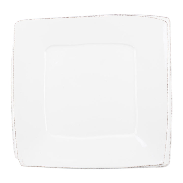 Lastra White Square Platter by VIETRI