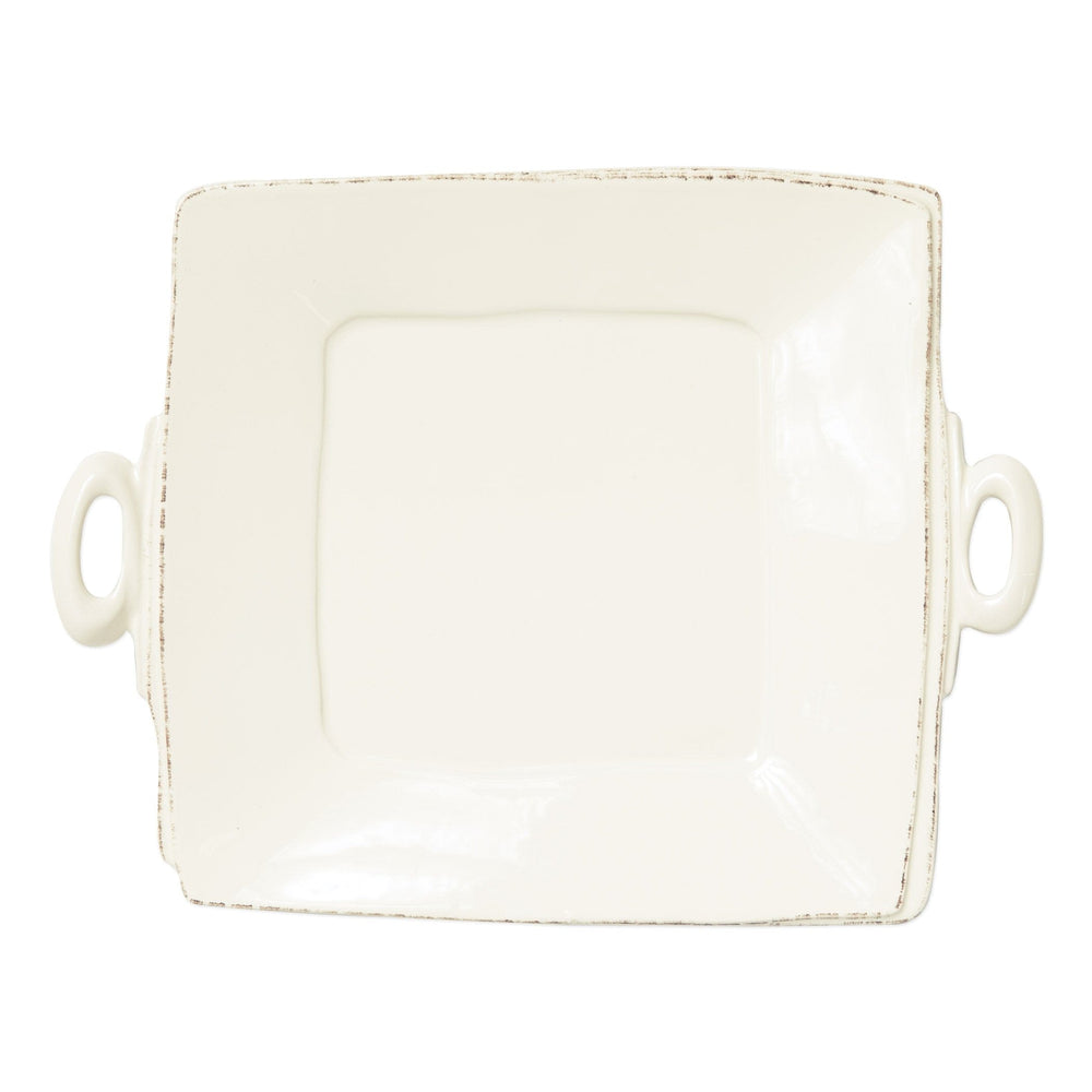 Lastra Handled Square Platter by VIETRI