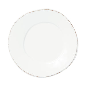 Melamine Lastra White Dinner Plate by VIETRI