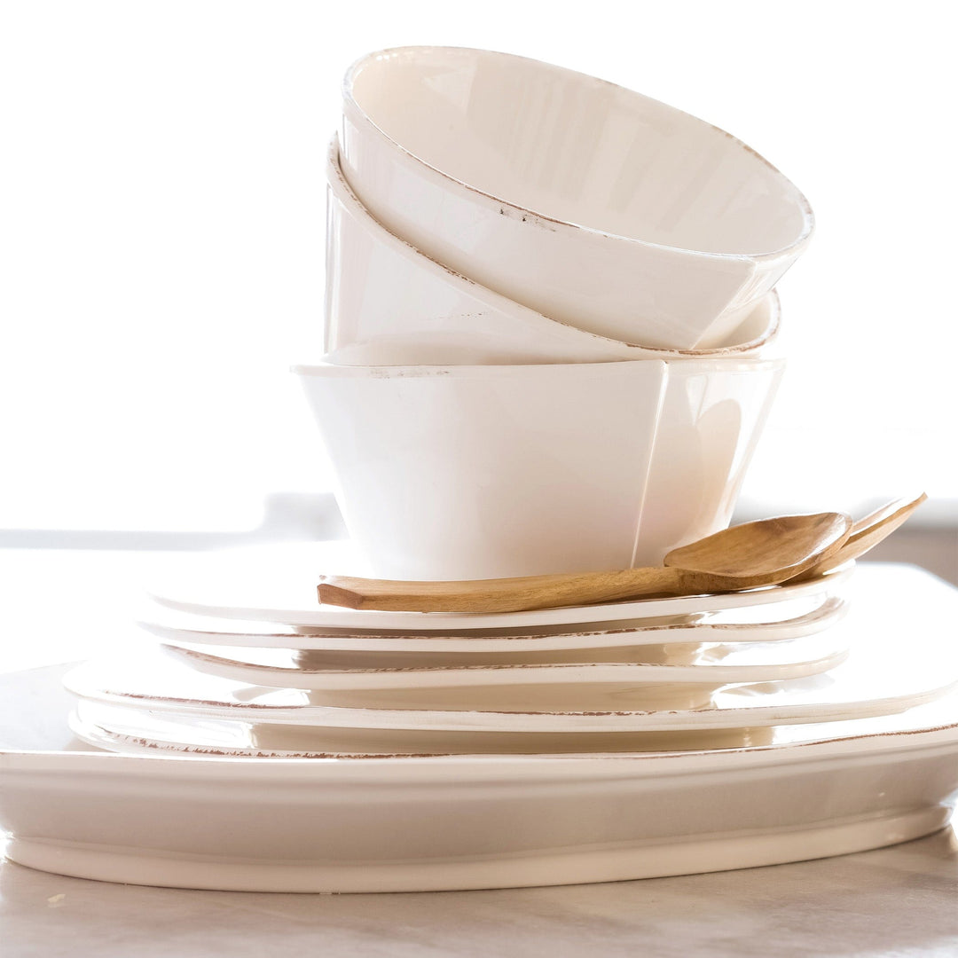 Melamine Lastra White Stacking Cereal Bowl