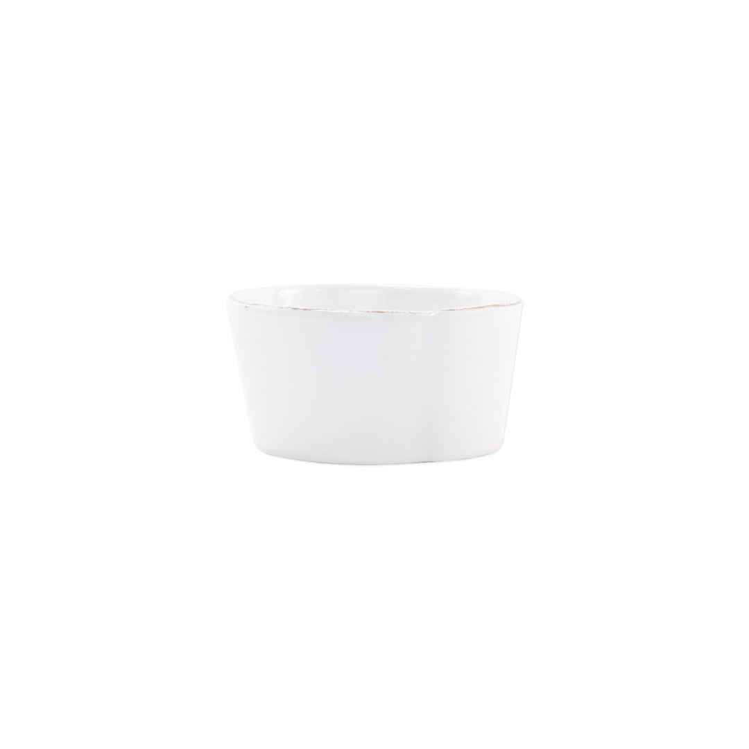 Melamine Lastra White Condiment Bowl by VIETRI