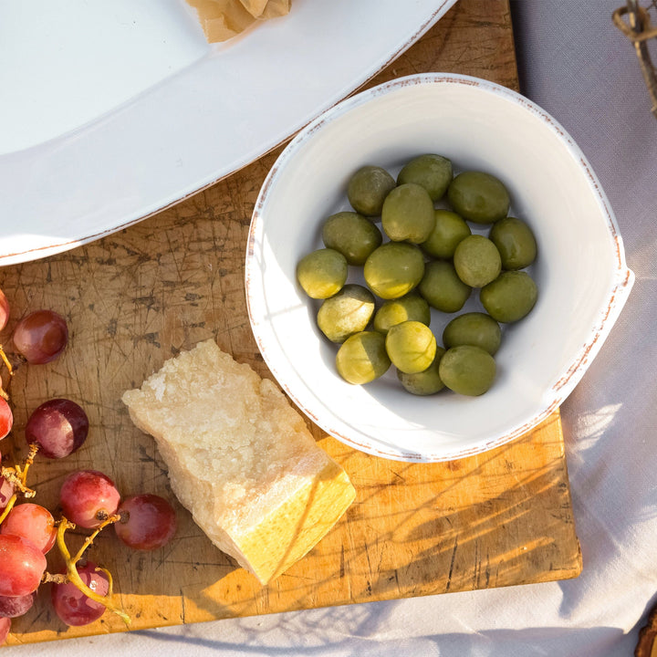 Melamine Lastra White Condiment Bowl