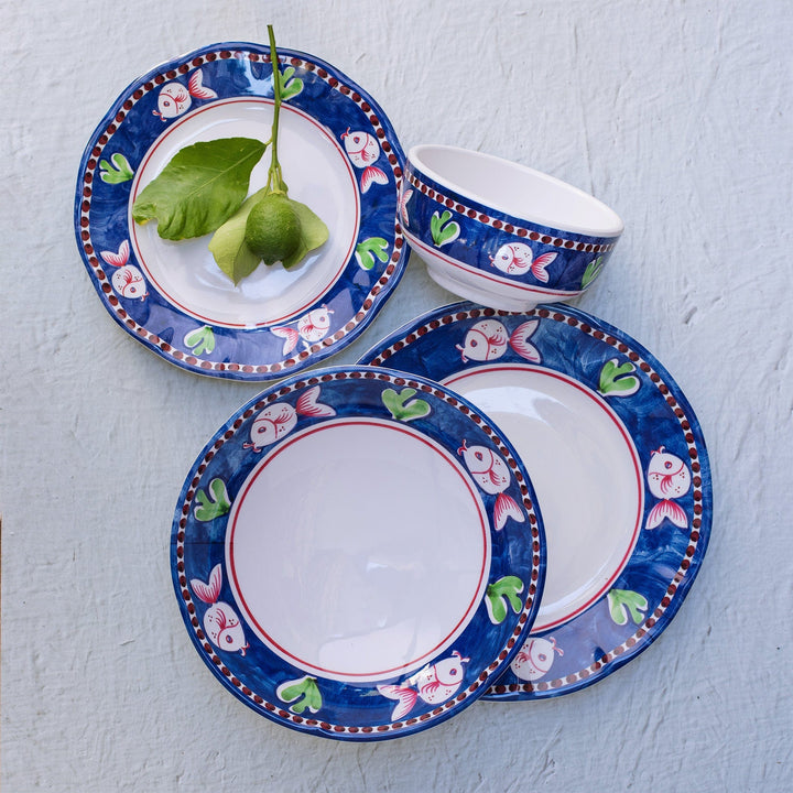 Melamine Campagna Pesce Dinner Plate