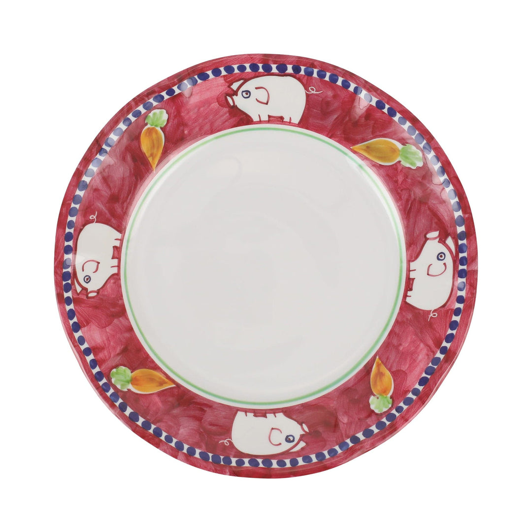 Melamine Campagna Porco Dinner Plate