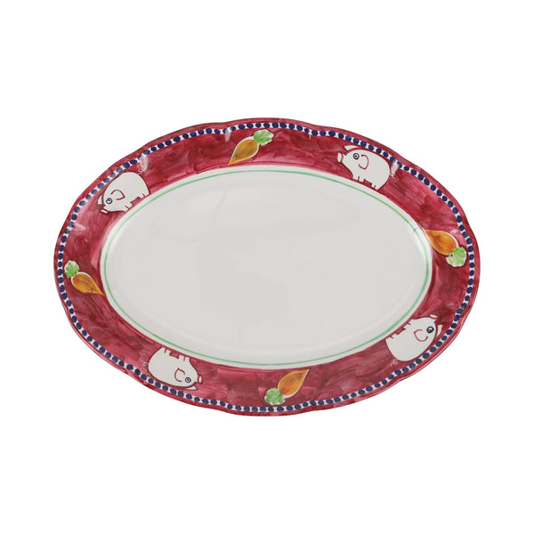 Melamine Campagna Porco Oval Platter