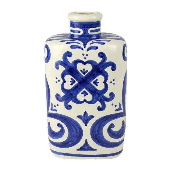 Mosaico Cobalt Large Oval Vase