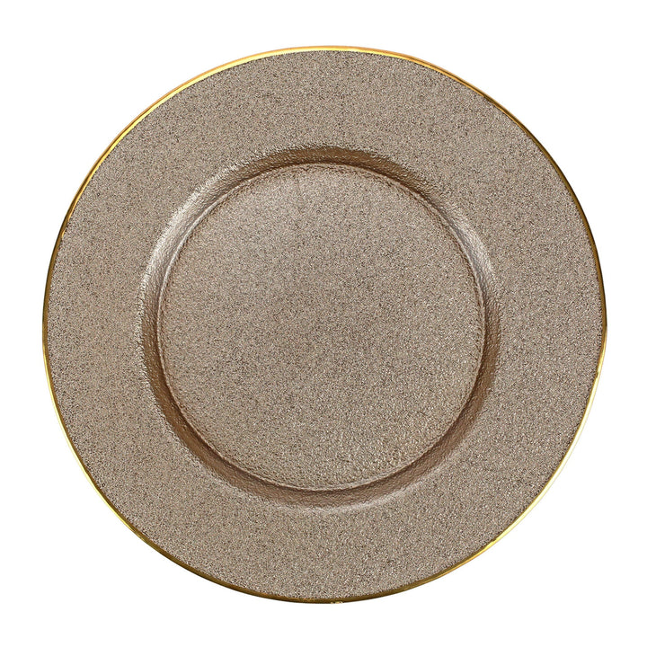 Metallic Glass Service Plate/Charger