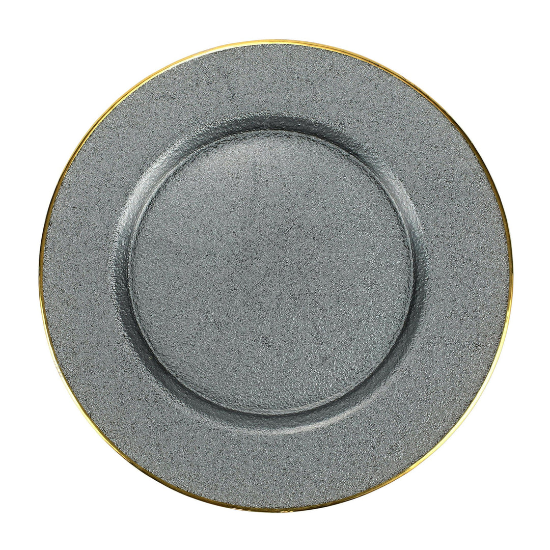 Metallic Glass Service Plate/Charger