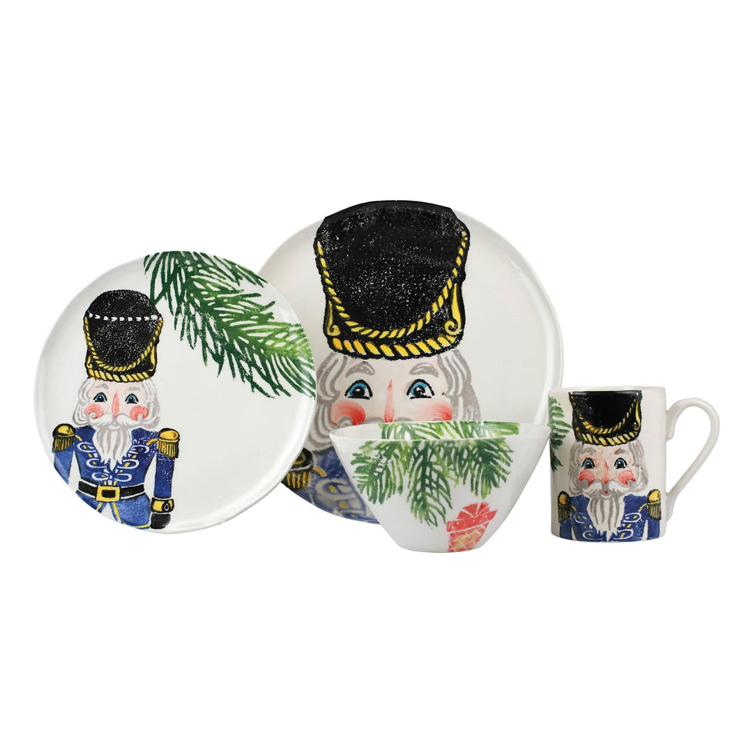 Nutcrackers Blue Four-Piece Place Setting