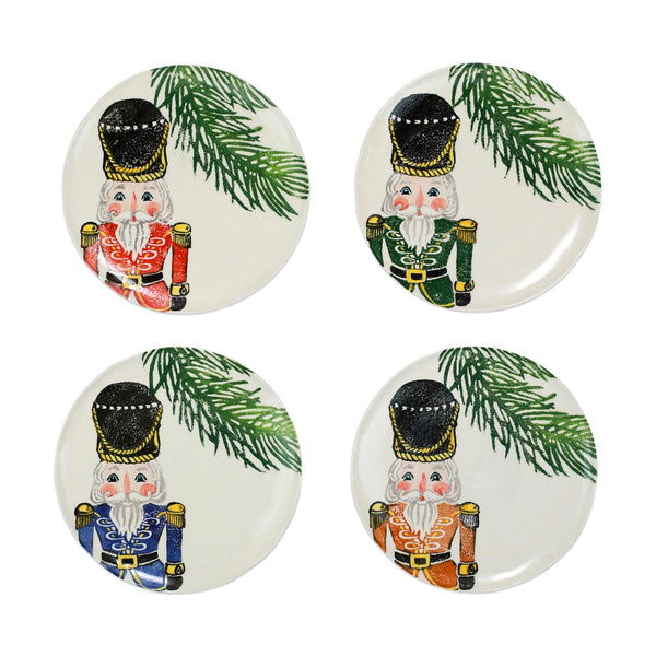 Nutcrackers Assorted Salad Plates - Set of 4