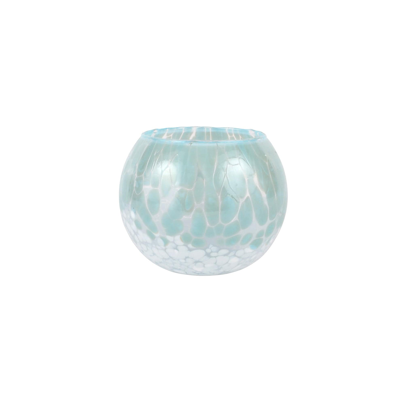 Nuvola Light Blue and White Small Round Vase