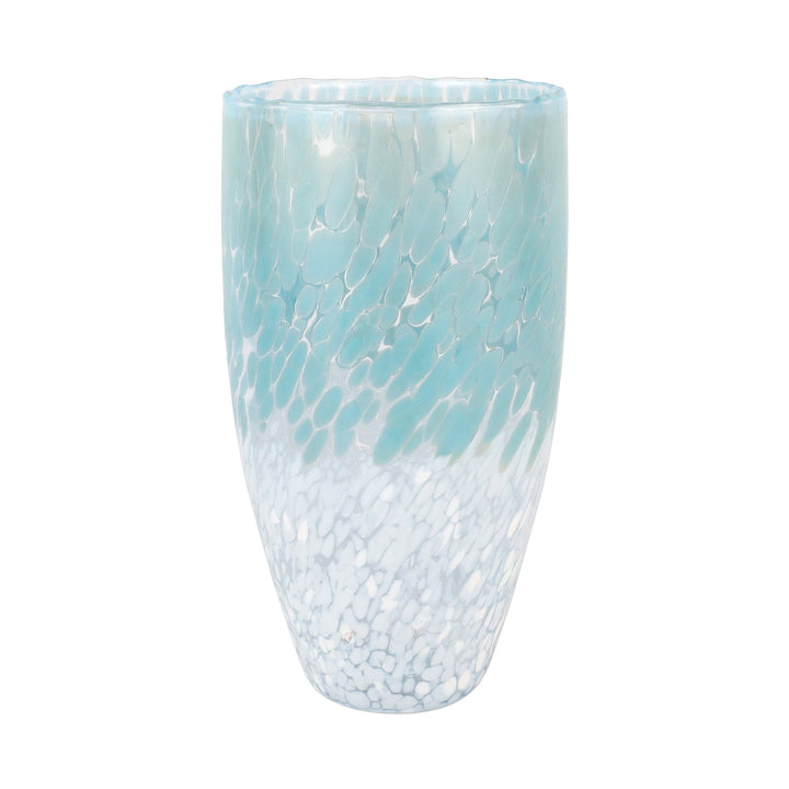 Nuvola Light Blue and White Tall Vase