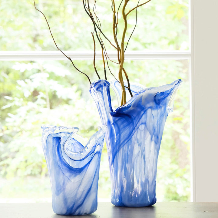 Onda Glass Cobalt Small Vase – VIETRI