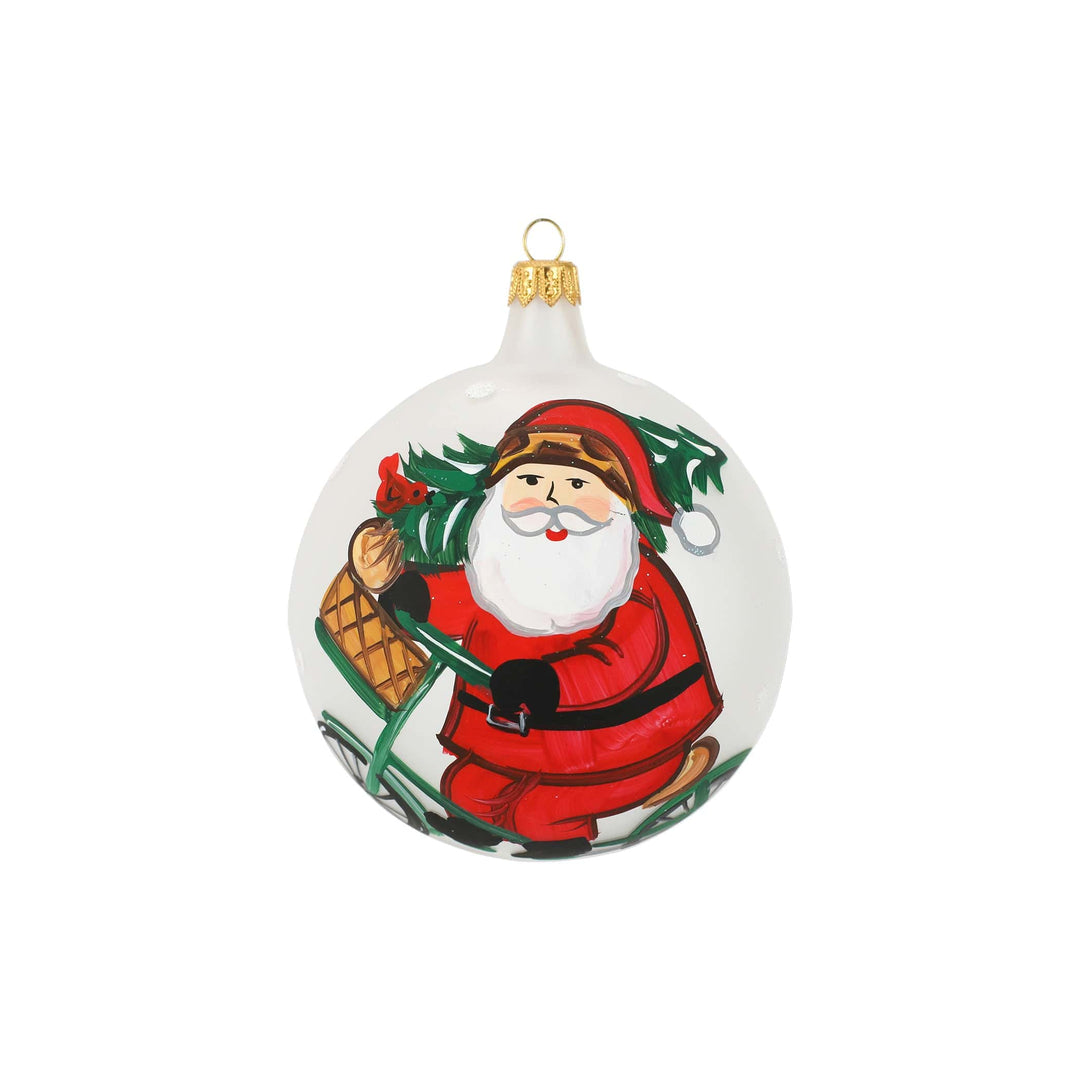 Old St. Nick Bicycle Ornament