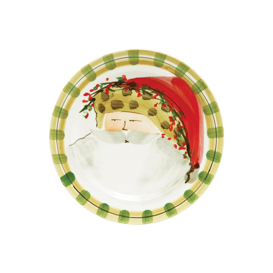 Old St Nick Round Salad Plate - Animal Hat by VIETRI