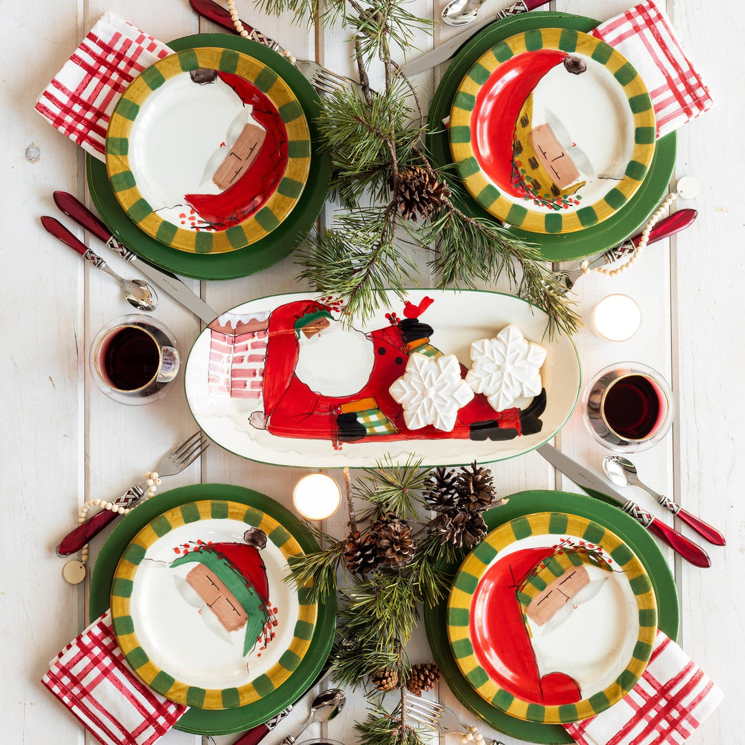 Old St. Nick Multicultural Assorted Round Salad Plates - Set of 4