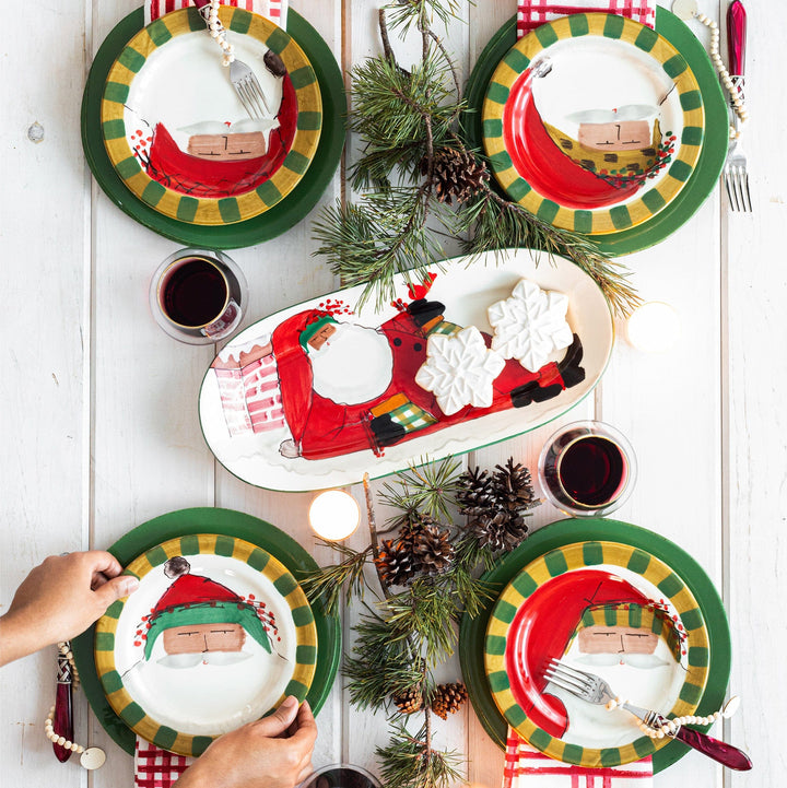 Old St. Nick Multicultural Small Oval Platter