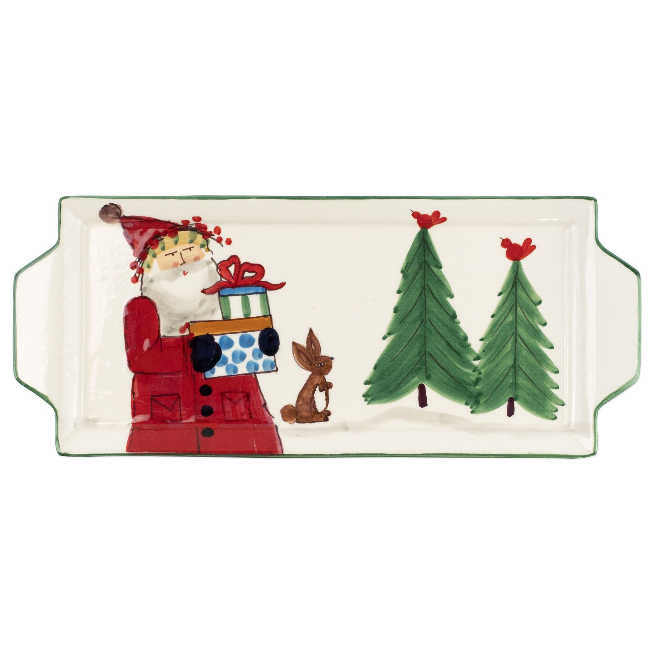 Old St. Nick Handled Rectangular Platter – VIETRI