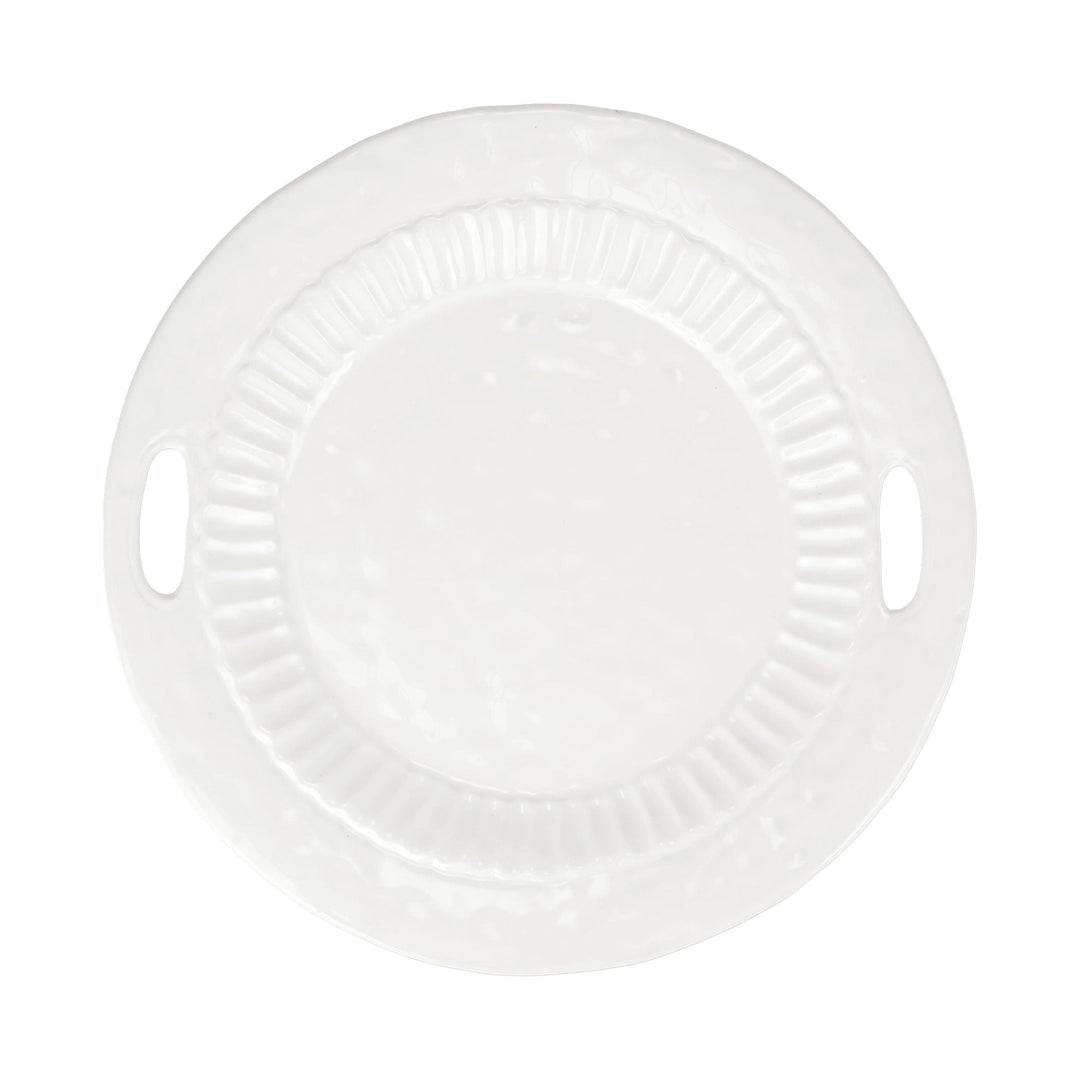 Pietra Serena Handled Round Tray