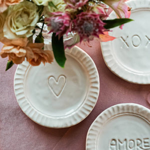 Pietra Serena Heart Plate