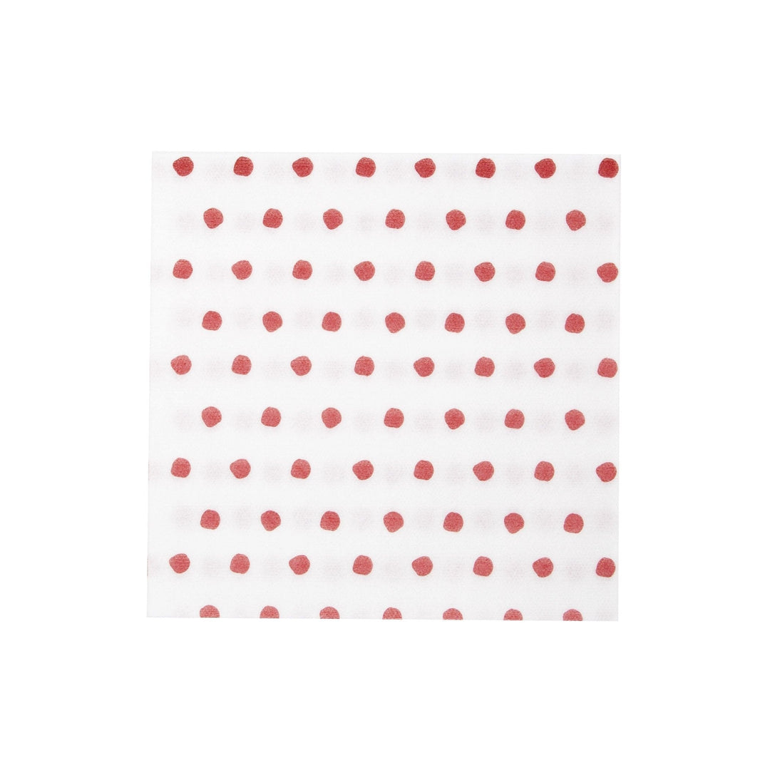 Papersoft Napkins Red Dot Dinner Napkins (Pack of (20) by VIETRI