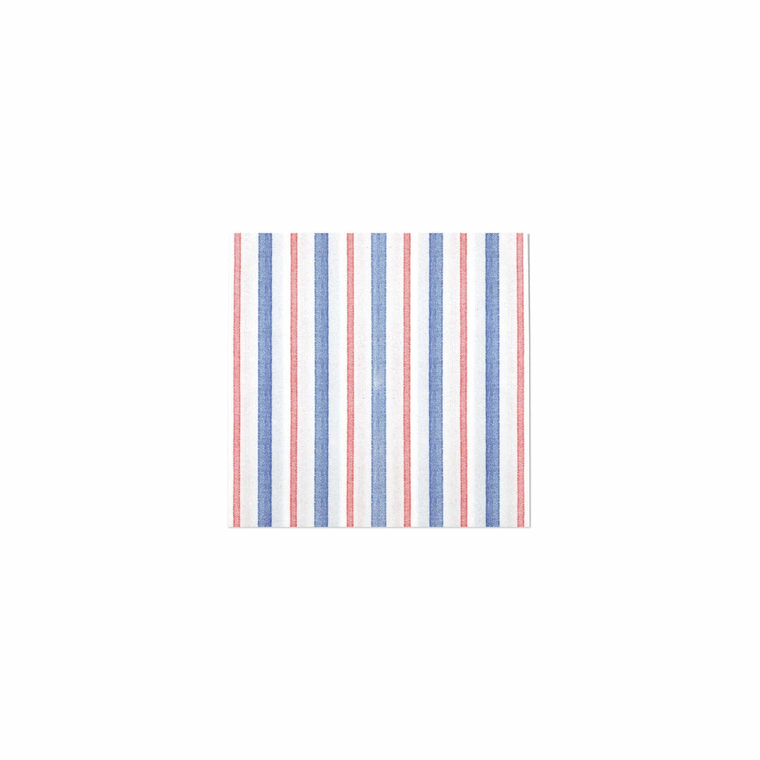 Papersoft Napkins Americana Stripe Cocktail Napkins (Pack of 20) by VIETRI