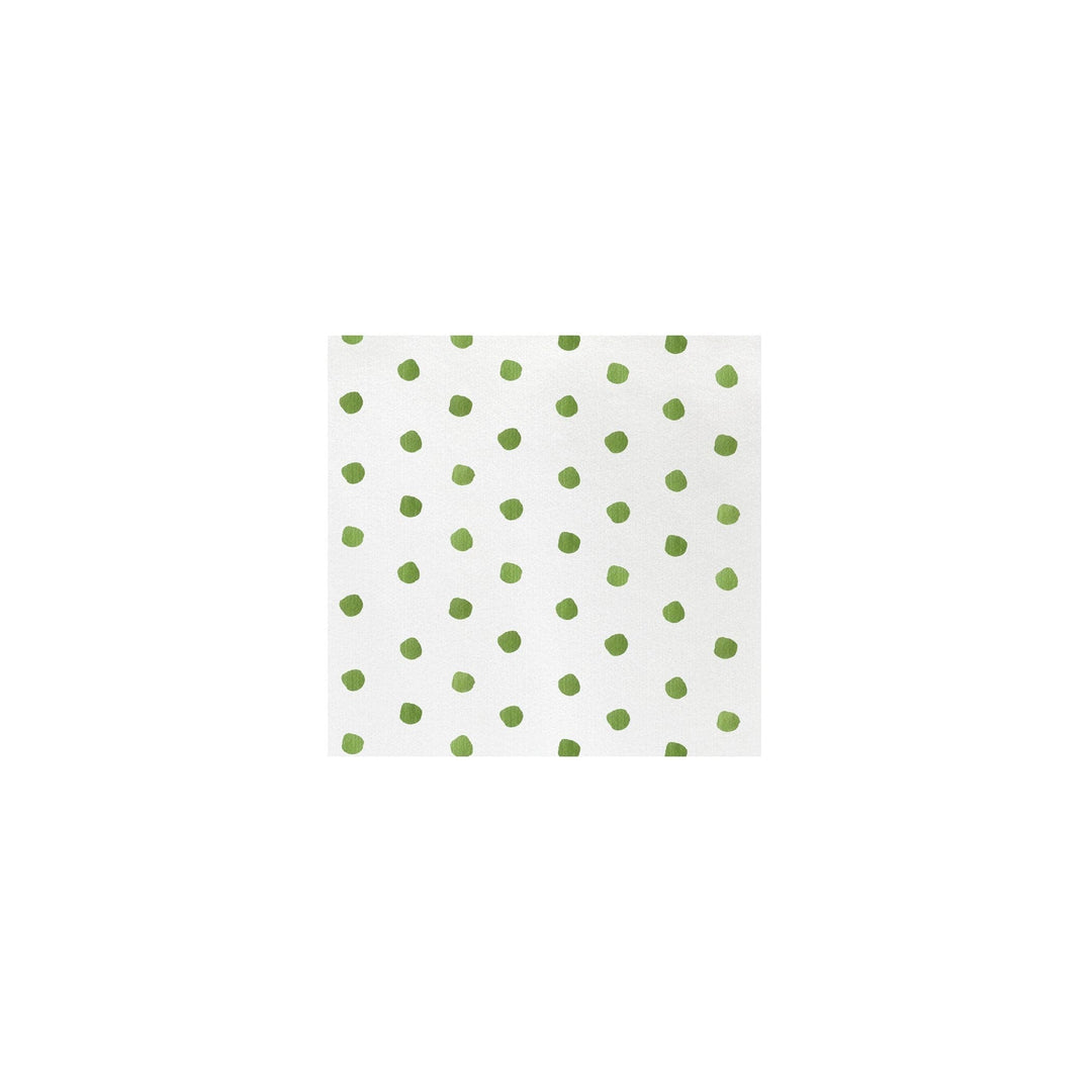 Papersoft Napkins Dot Green Cocktail Napkins (Pack of 20) by VIETRI