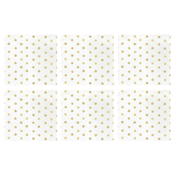 Papersoft Napkins Dot Cocktail Napkins (Pack of 20) - Set of 6