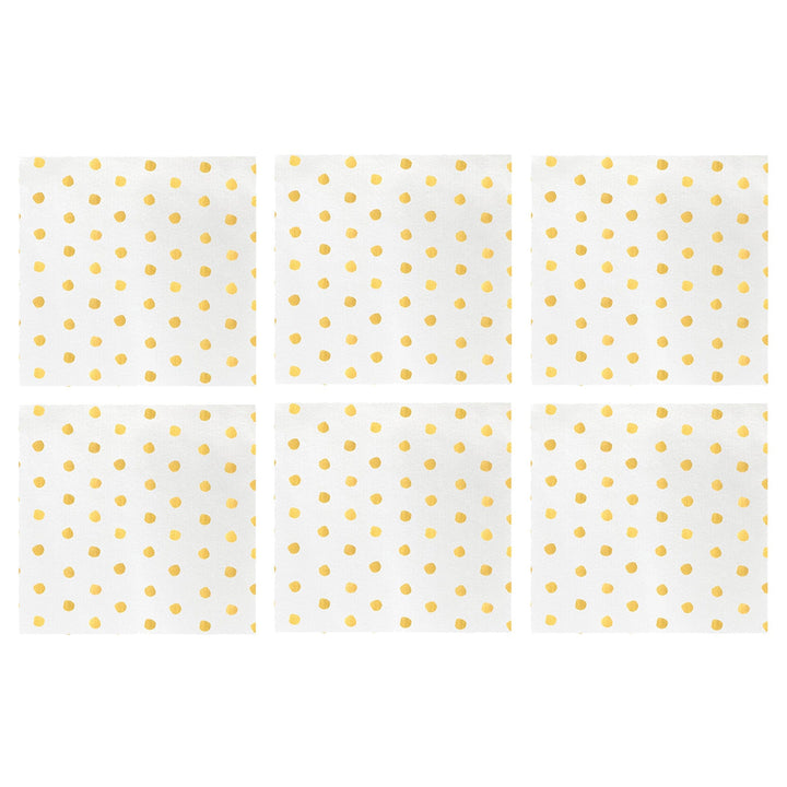 Papersoft Napkins Dot Cocktail Napkins (Pack of 20) - Set of 6