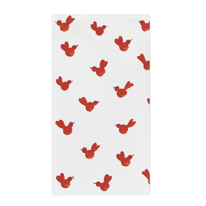 Papersoft Napkins Red Bird Guest Towels