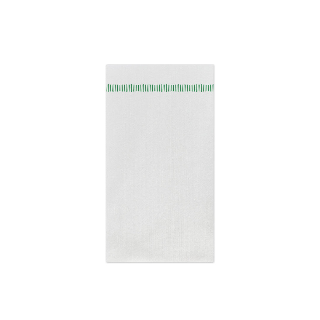 Papersoft Napkins Fringe Green Guest Towels (Pack of 20)