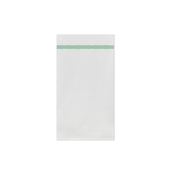 Papersoft Napkins Fringe Green Guest Towels (Pack of 20)