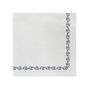 Papersoft Napkins Florentine Gray Dinner Napkins (Pack of 20)