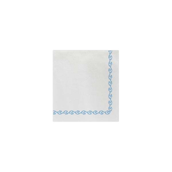 Papersoft Napkins Florentine Light Blue Cocktail Napkins (Pack of 20)