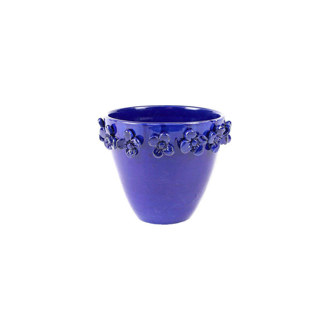 Rustic Garden Cobalt Small Cachepot